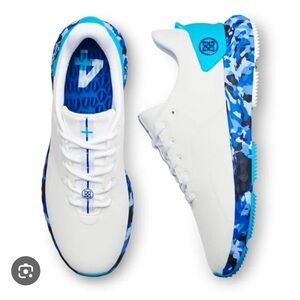 G/FORE GFORE MG4+ Limited White Blue Camo Camouflage Golf Shoe Sneaker